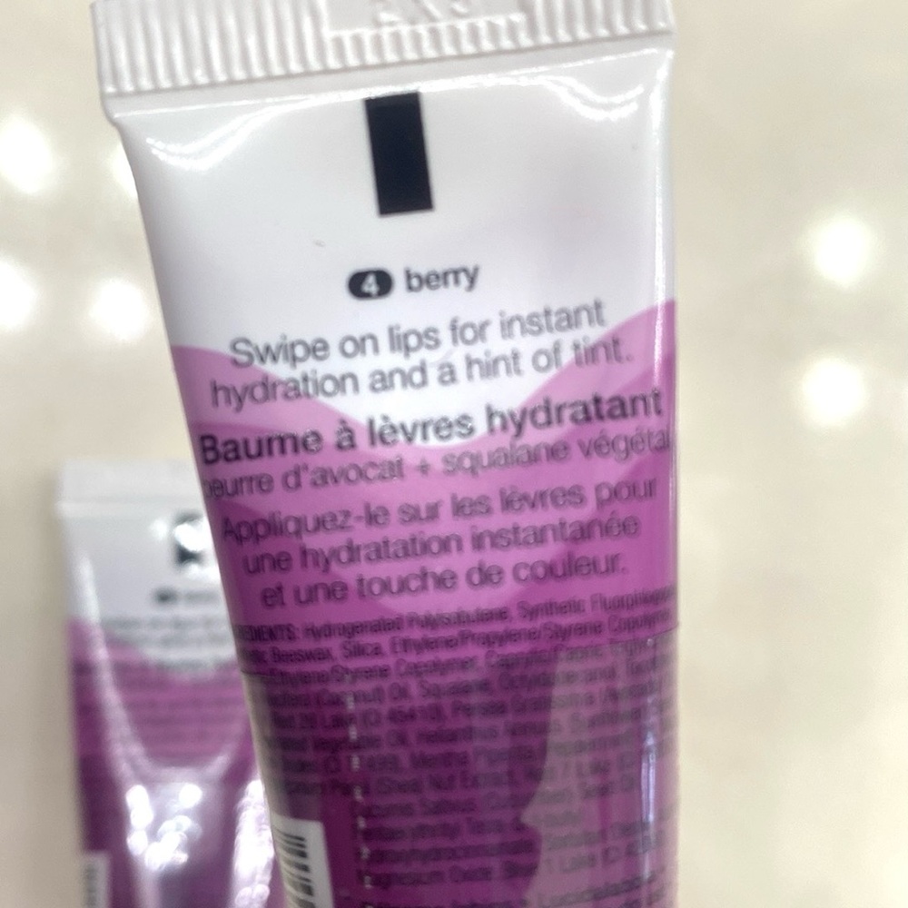 2X Sephora Hydrating LipBalm Avocado Butter & Plant Based Squalane #4 Berry, New - Picture 7 of 8
